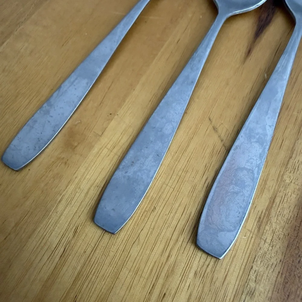 3‎ Vintage Taiwan Stainless Steel Serrated Grapefruit Citrus Spoons Replacement